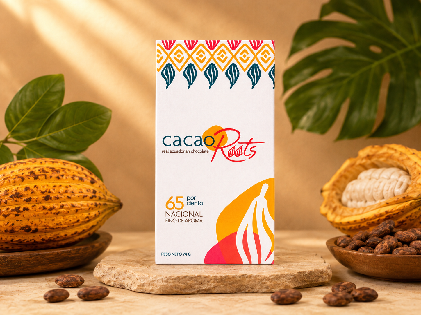 Chocolate con 65 por ciento de cacao