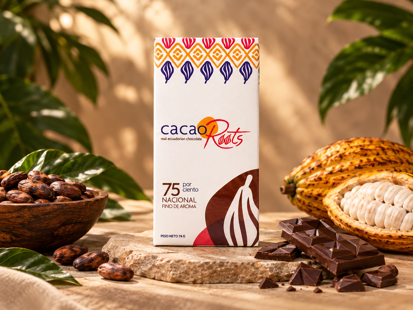 Chocolate con 75 por ciento de cacao